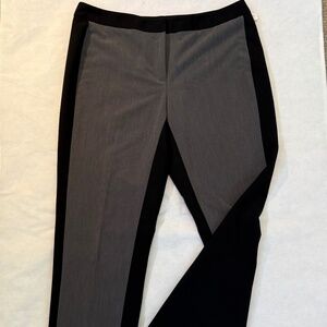 Larry Levine trousers/ slocks for women 2 tone size 12 black and gray,
